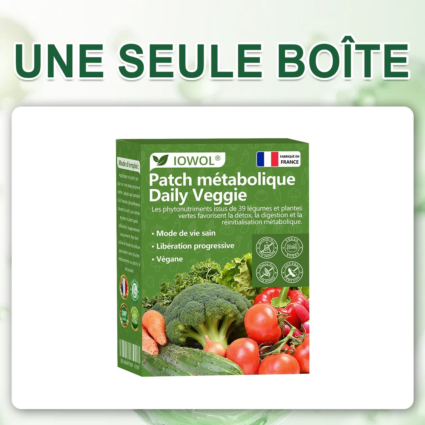 🥦𝐁𝐨𝐮𝐭𝐢𝐪𝐮𝐞 𝐎𝐟𝐟𝐢𝐜𝐢𝐞𝐥𝐥𝐞 | 𝐋𝐞 𝐩𝐚𝐭𝐜𝐡 𝐦é𝐭𝐚𝐛𝐨𝐥𝐢𝐪𝐮𝐞 𝐪𝐮𝐨𝐭𝐢𝐝𝐢𝐞𝐧 𝐚𝐮𝐱 𝐥é𝐠𝐮𝐦𝐞𝐬 𝐈𝐎𝐖𝐎𝐋® 𝐮𝐭𝐢𝐥𝐢𝐬𝐞 𝐝𝐞𝐬 𝐞𝐱𝐭𝐫𝐚𝐢𝐭𝐬 𝐛𝐢𝐨𝐥𝐨𝐠𝐢𝐪𝐮𝐞𝐬 𝐞𝐭 𝐝𝐞𝐬 𝐩𝐡𝐲𝐭𝐨𝐧𝐮𝐭𝐫𝐢𝐦𝐞𝐧𝐭𝐬 𝐢𝐬𝐬𝐮𝐬 𝐝𝐞 𝟑𝟗 𝐥é𝐠𝐮𝐦𝐞𝐬 + 𝐯𝐞𝐫𝐝𝐮𝐫𝐞𝐬 𝐩𝐨𝐮𝐫 𝐬𝐨𝐮𝐭𝐞𝐧𝐢𝐫 𝐥𝐚 𝐝é𝐭𝐨𝐱, 𝐥𝐚 𝐝𝐢𝐠𝐞𝐬𝐭𝐢𝐨𝐧, 𝐥𝐞 𝐦é𝐭𝐚𝐛𝐨𝐥𝐢𝐬𝐦𝐞 𝐞𝐭 𝐥’é𝐧𝐞𝐫𝐠𝐢𝐞 𝐚𝐮 𝐪𝐮𝐨𝐭𝐢𝐝𝐢𝐞𝐧.