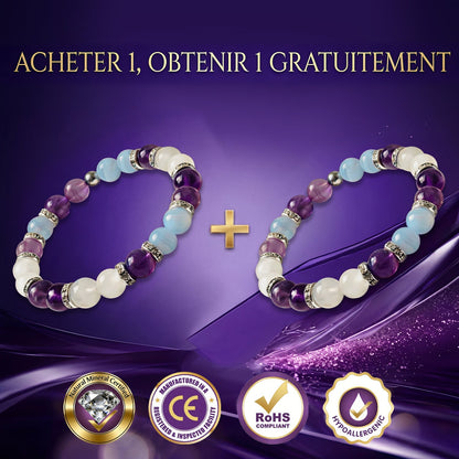 Bracelet Tranquil Tide — Aide à soulager les bouffées de chaleur, les sueurs nocturnes, l’anxiété, les douleurs articulaires, les déséquilibres hormonaux, la prise de poids et la chute de cheveux liée à la ménopause.